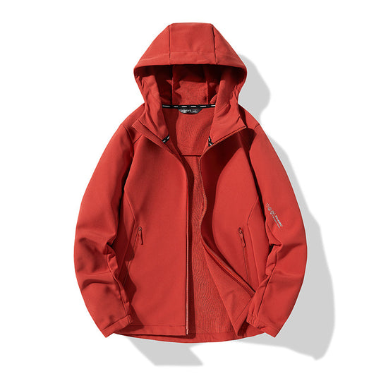 Herren Leichte Softshell-Kapuzenjacke mit Fleece-Innenfutter und wasserabweisender Oberfläche Nord Taschen
