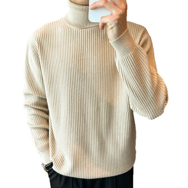Herren Strickpullover mit hohem Kragen Nord Taschen