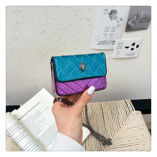 Damen Clutch mit funkelndem Glitzer und eleganter Kettenhenkel Nord Taschen
