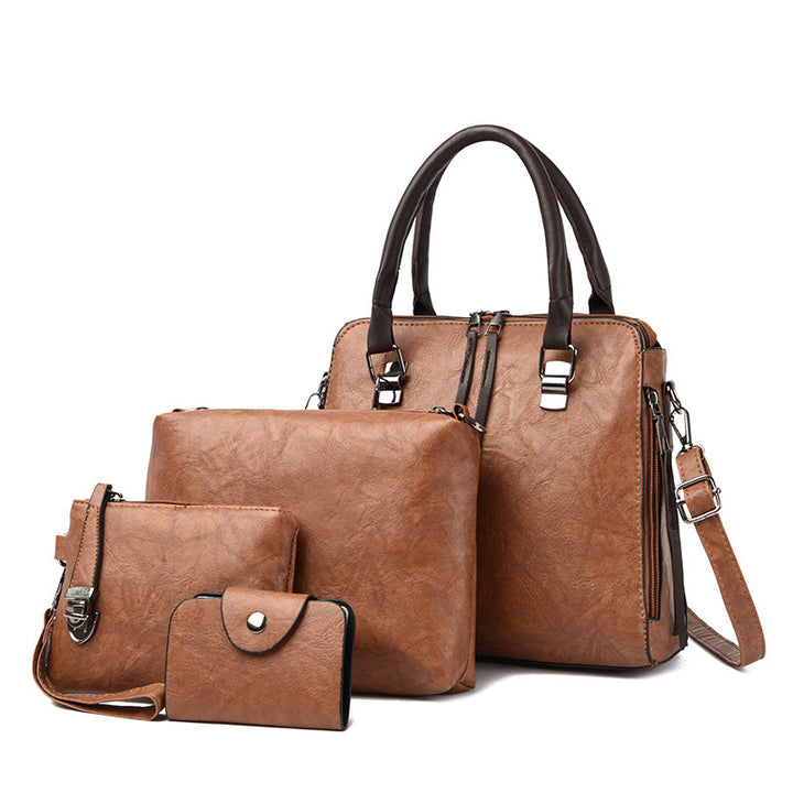 Damen elegante Handtasche mit passendem Geldbeutel und Kosmetiktäschchen Nord Taschen