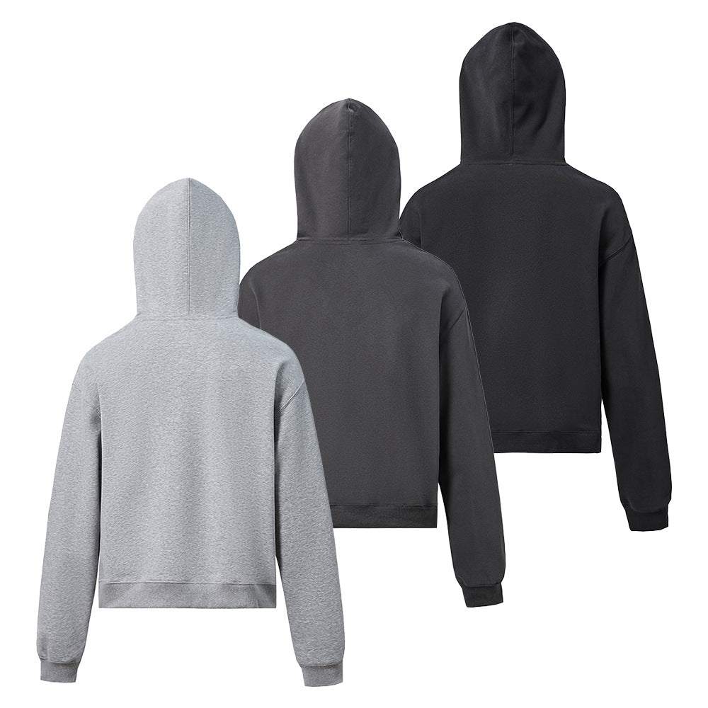 Unisex Kapuzenpullover aus Bio-Baumwoll-Fleece mit Kängurutasche und leicht verkürzter Passform Nord Taschen