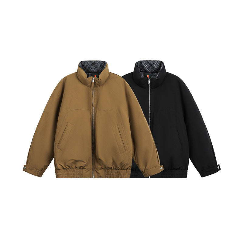 Unisex Oversize Blousonjacke mit Stehkragen und gestepptem Innenfutter Nord Taschen