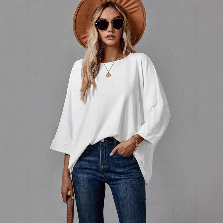 Damen Oversized Oberteil mit lässigem Schnitt und überschnittenen Ärmeln