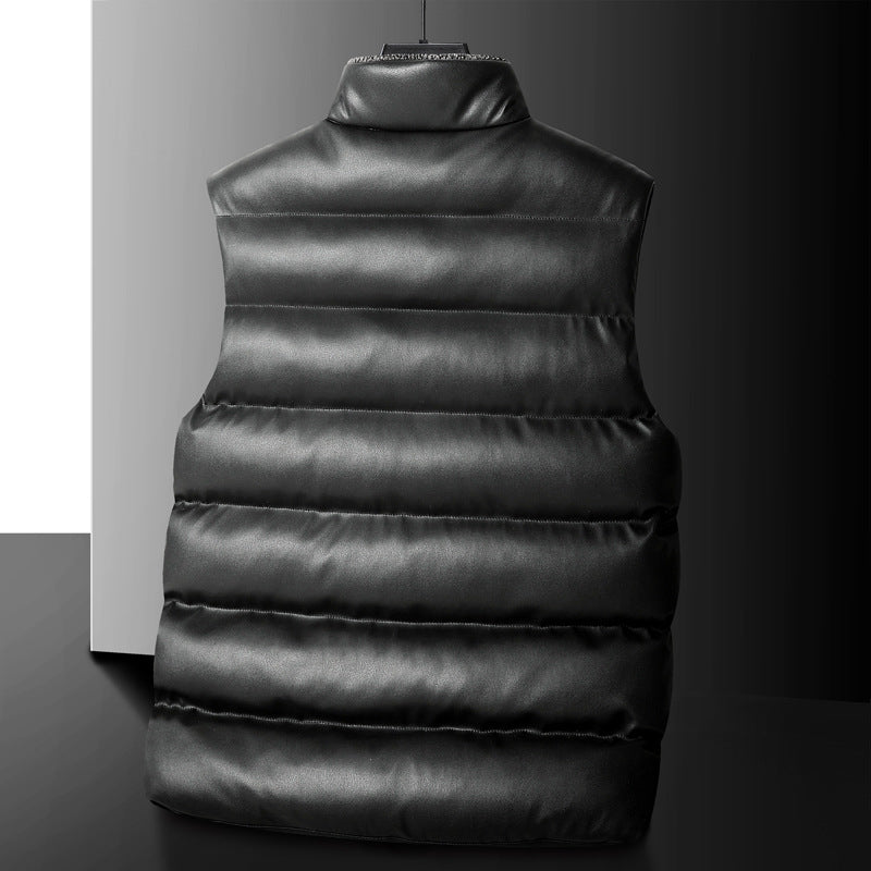 Herren Wattierte Steppweste mit Cargo‑Taschen und hohem Stehkragen Nord Taschen