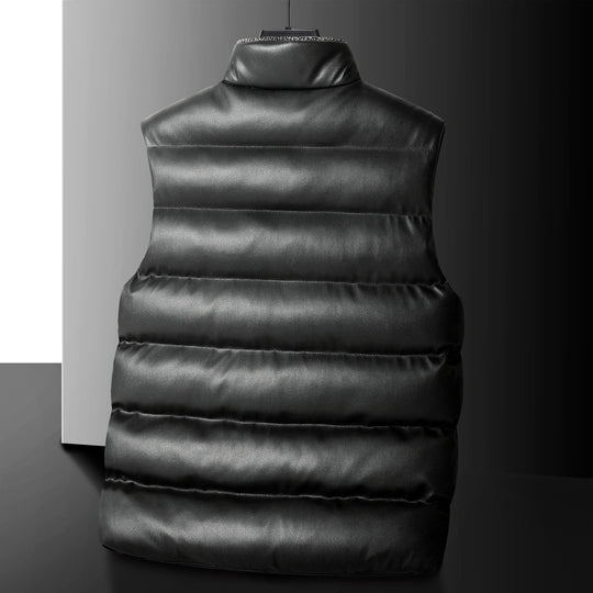 Herren Wattierte Steppweste mit Cargo‑Taschen und hohem Stehkragen Nord Taschen