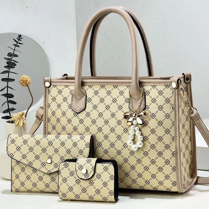 Damen elegante Schultertasche mit luxuriösem Muster und abnehmbarer Clutch Nord Taschen