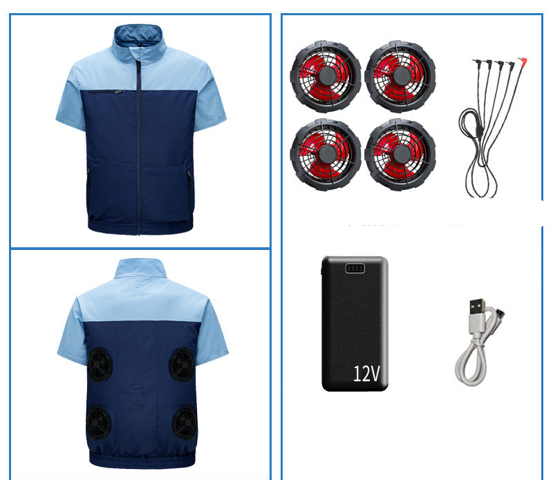 Unisex nan Niederspannungs Lüfter-Set für Kühljacken mit drei kompakten Ventilatoren und Y-Anschluss Nord Taschen