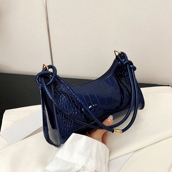 Damen elegante Handtasche mit kroko-ähnlicher Textur Nord Taschen