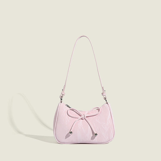 Damen elegante Mini-Handtasche mit verspieltem Kordelzug Nord Taschen