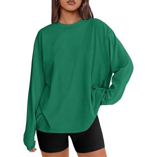 Damen Lässiger Oversized Pullover Nord Taschen