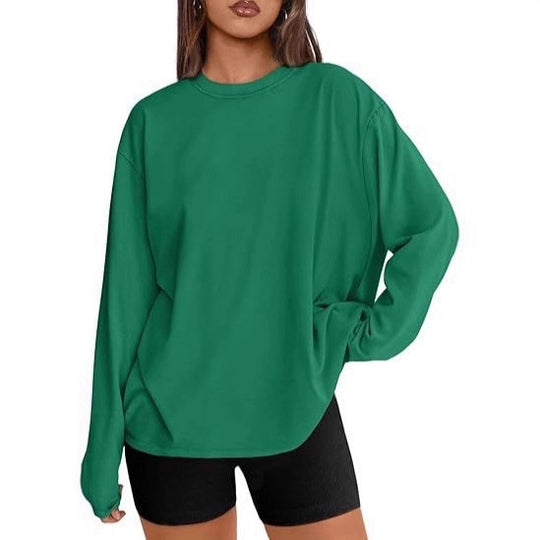 Damen Lässiger Oversized Pullover Nord Taschen