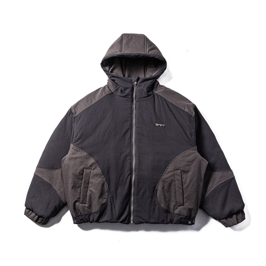 Herren Gepolsterte Stepp-Hoodie-Jacke mit Utility-Taschen Nord Taschen