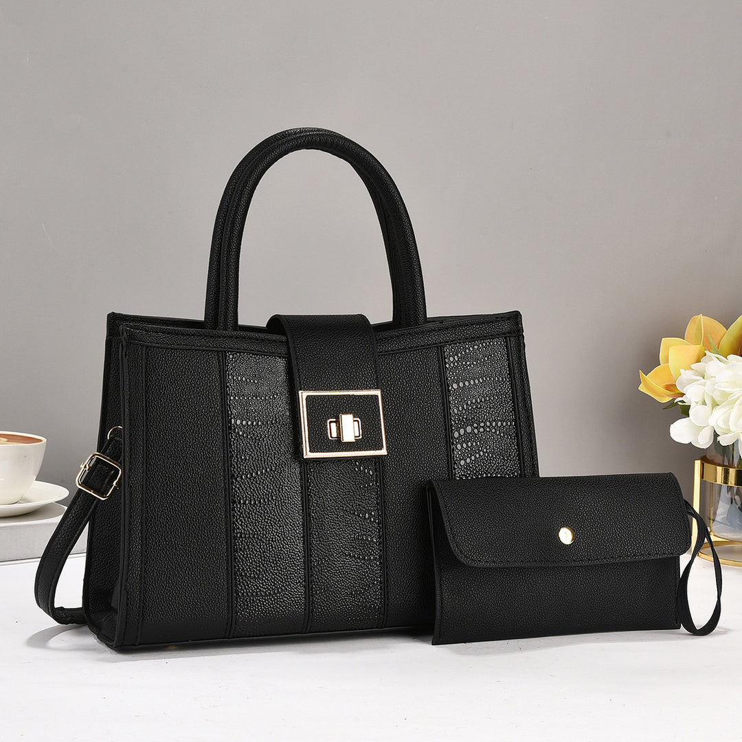 Damen elegante Handtasche mit praktischen Fächern Nord Taschen