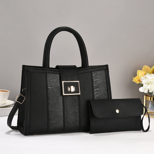 Damen elegante Handtasche mit praktischen Fächern Nord Taschen
