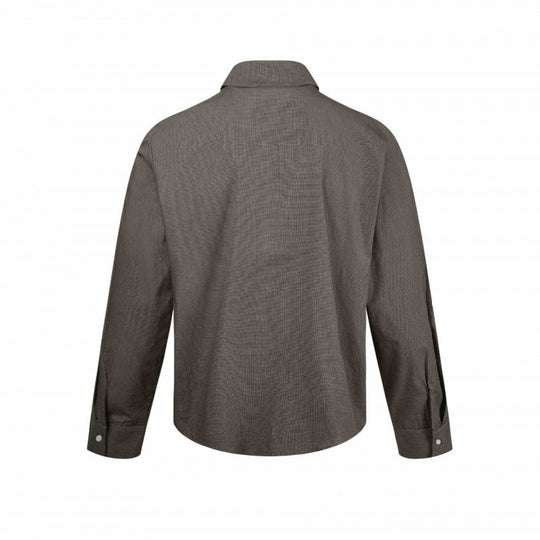 Herren Boxy-Hemdjacke mit Zwei-Wege-Metallreißverschluss und feiner Strukturqualität Nord Taschen