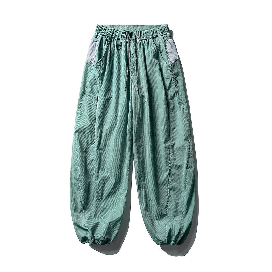 Herren Balloon-Silhouette Ripstop-Freizeit-Hose mit elastischem Tunnelzugbund, Zip-Taschen und D-Ring Nord Taschen