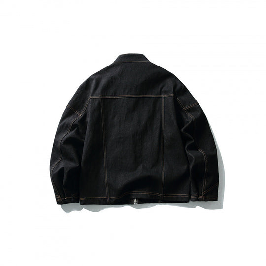 Herren Kurze Canvasjacke mit markanten Metall-Knebelverschlüssen und Kontrastnähten Nord Taschen