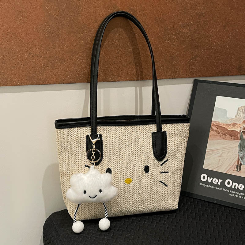 Damen kreative Handtasche mit fröhlichem Wolken-Anhänger Nord Taschen