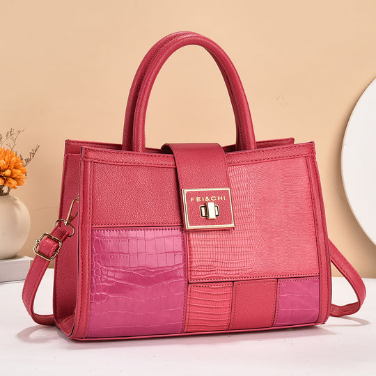 Damen hochwertige Handtasche mit strukturiertem Design und abnehmbarem Schulterriemen Nord Taschen