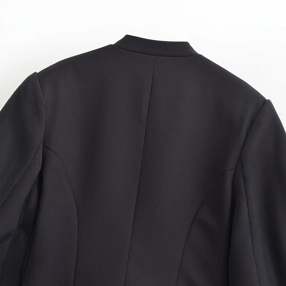 Damen Cropped Blazer im Husarenstil mit geflochtenen Zierkordeln Nord Taschen