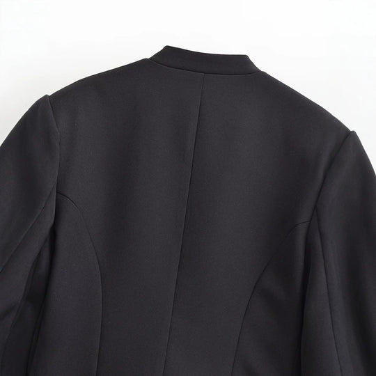 Damen Cropped Blazer im Husarenstil mit geflochtenen Zierkordeln Nord Taschen