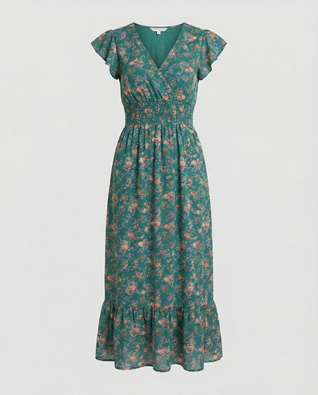 Damen Blumenkleid Maxikleid Boho