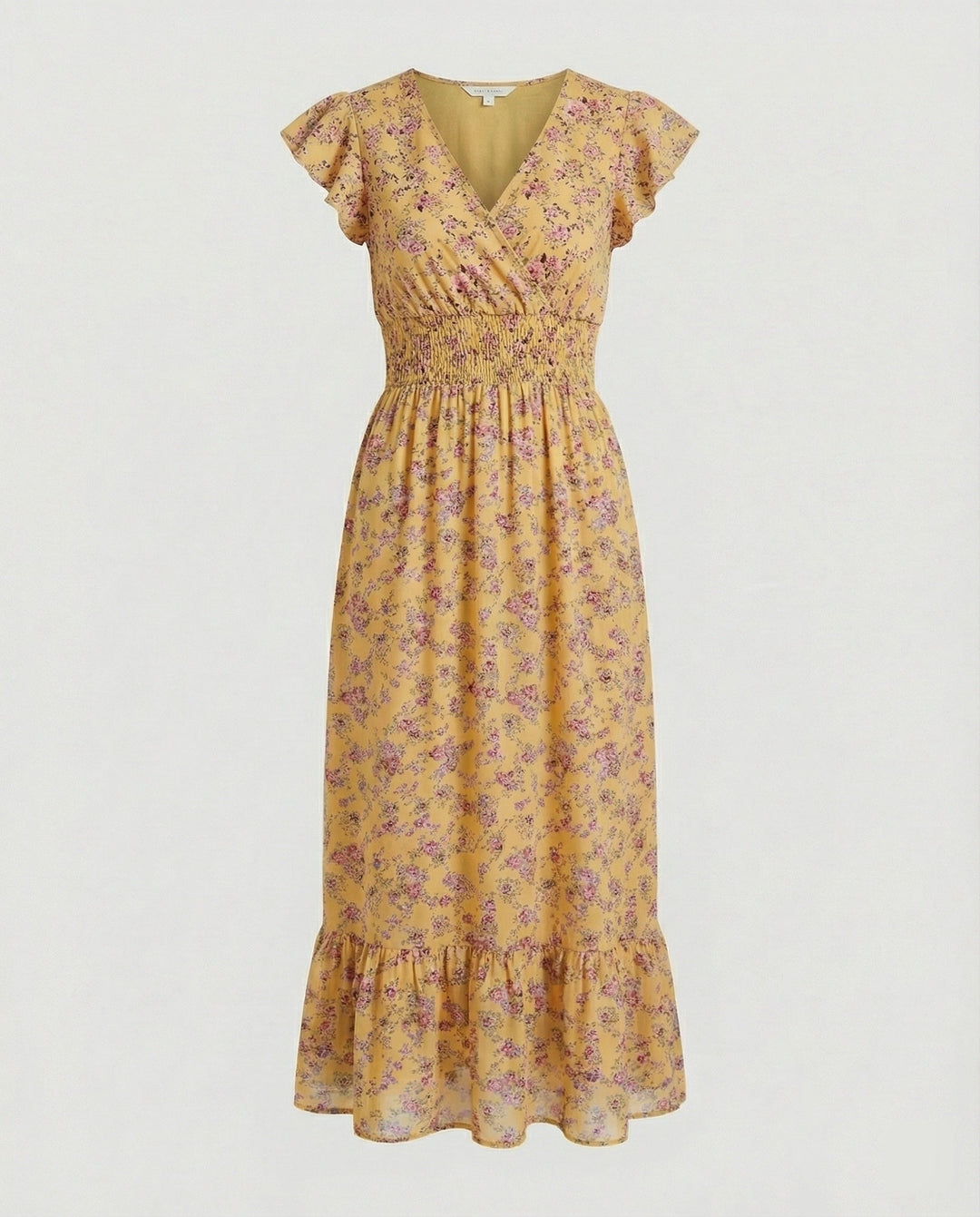 Damen Blumenkleid Maxikleid Boho