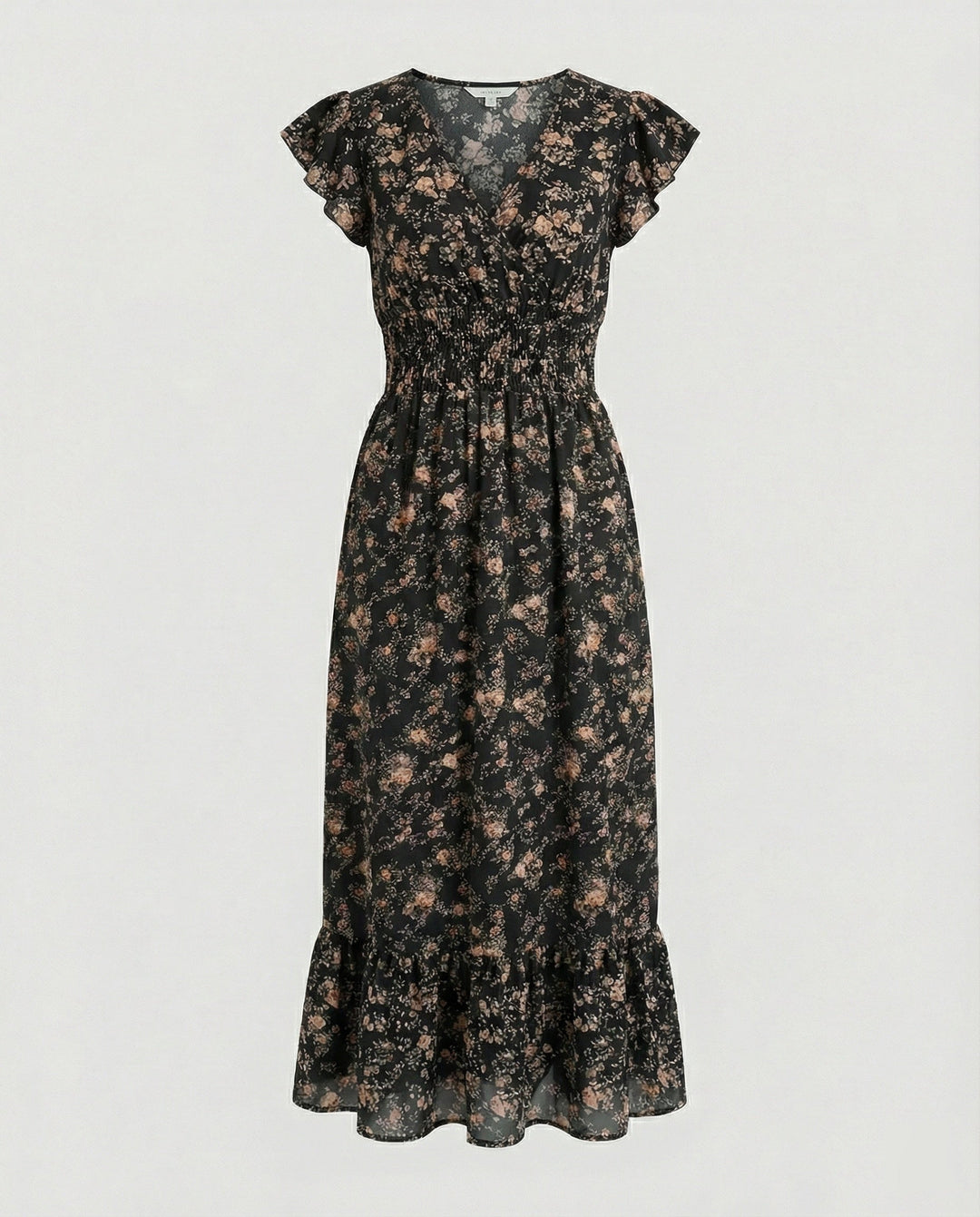 Damen Blumenkleid Maxikleid Boho