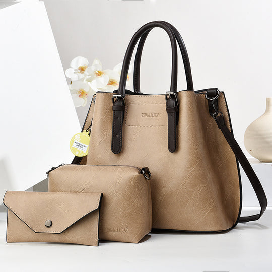 Damen Handtaschen-Set mit abnehmbarer Clutch und Kosmetiktasche Nord Taschen