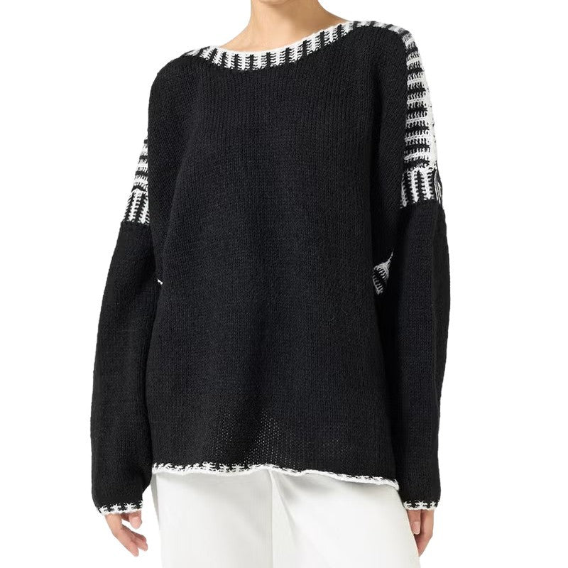 Damen Oversized Strickpullover Nord Taschen