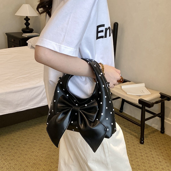Damen modische Handtasche mit verspieltem Schleifenmotiv Nord Taschen