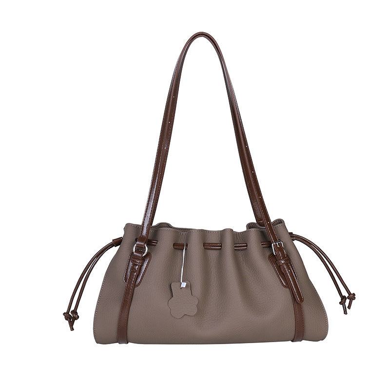 Damen Hobo-Tasche mit eleganter Raffung und charmantem Kordelzug Nord Taschen