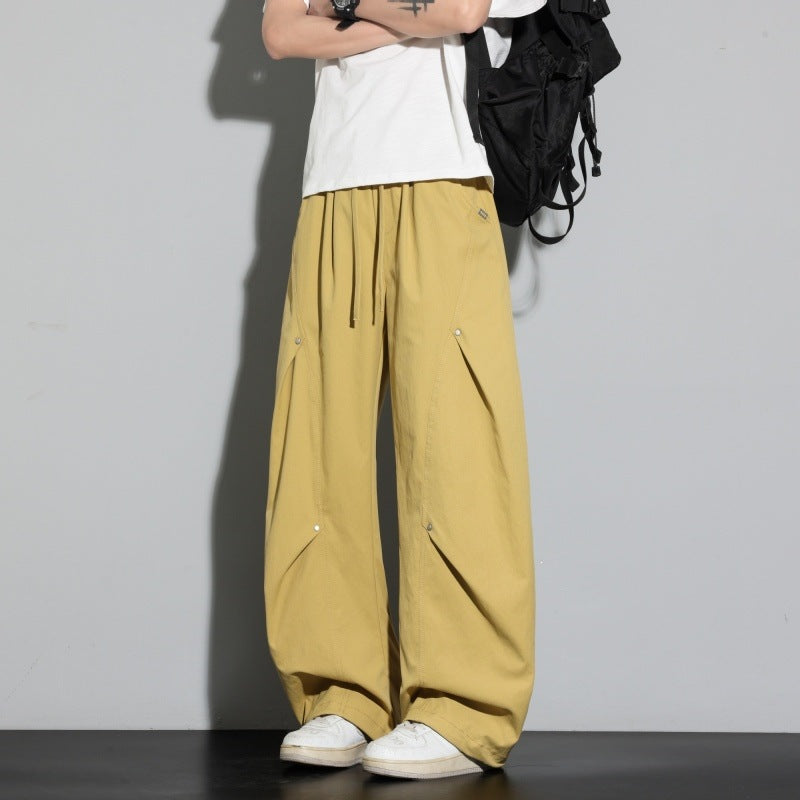 Damen Weite Lagen-Loungehose mit Cargo-Details & elastischem Tunnelzug Nord Taschen