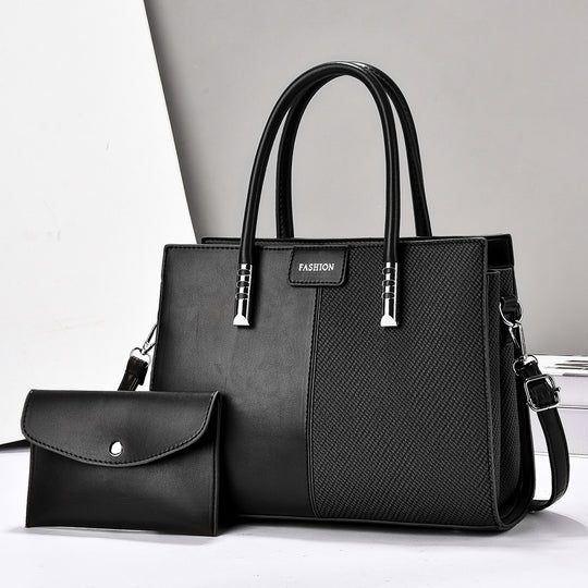 Damen elegante Handtasche mit strukturierter Oberfläche und abnehmbarem Portemonnaie Nord Taschen