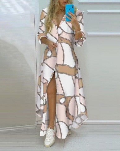 Damen Kimono-Robe mit Printdesign
