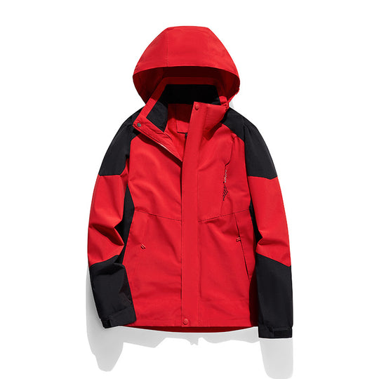Damen zweilagige Softshell‑Outdoorjacke mit abnehmbarem Fleece‑Innenlayer und Kapuze Nord Taschen