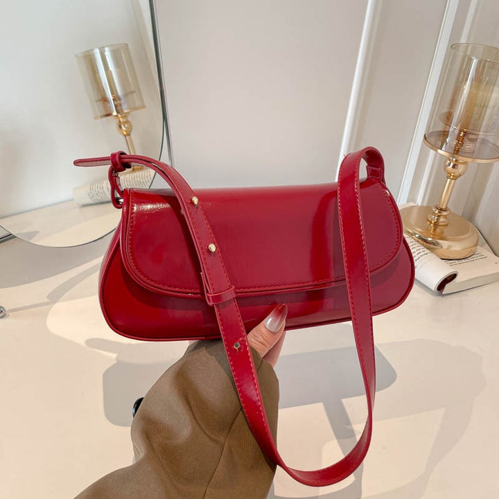 Damen Umhängetasche mit elegantem Klappverschluss und abnehmbarem Schulterriemen Nord Taschen