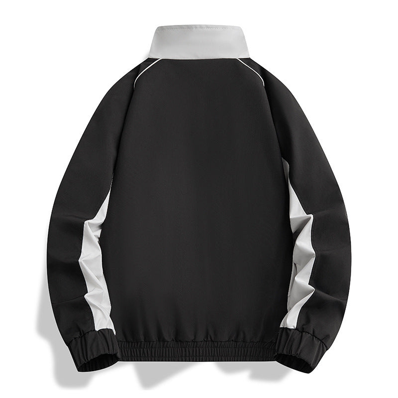 Herren Leichte Athletic-Softshell-Trainingsjacke mit Kontrastpaneelen, Stehkragen & elastischem Saum Nord Taschen