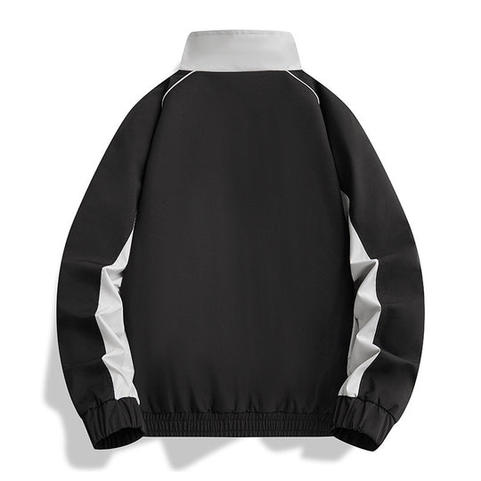 Herren Leichte Athletic-Softshell-Trainingsjacke mit Kontrastpaneelen, Stehkragen & elastischem Saum Nord Taschen