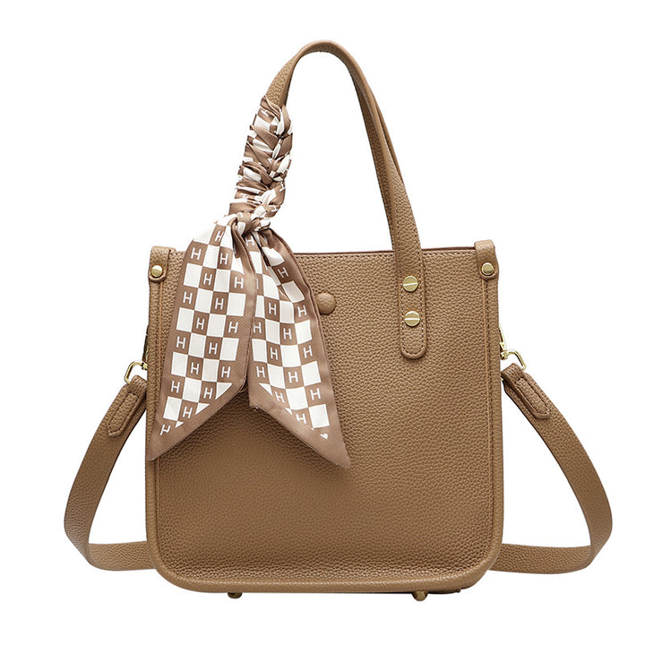Damen Tragetasche mit elegantem Design und abnehmbarem Seiden-Schal Nord Taschen