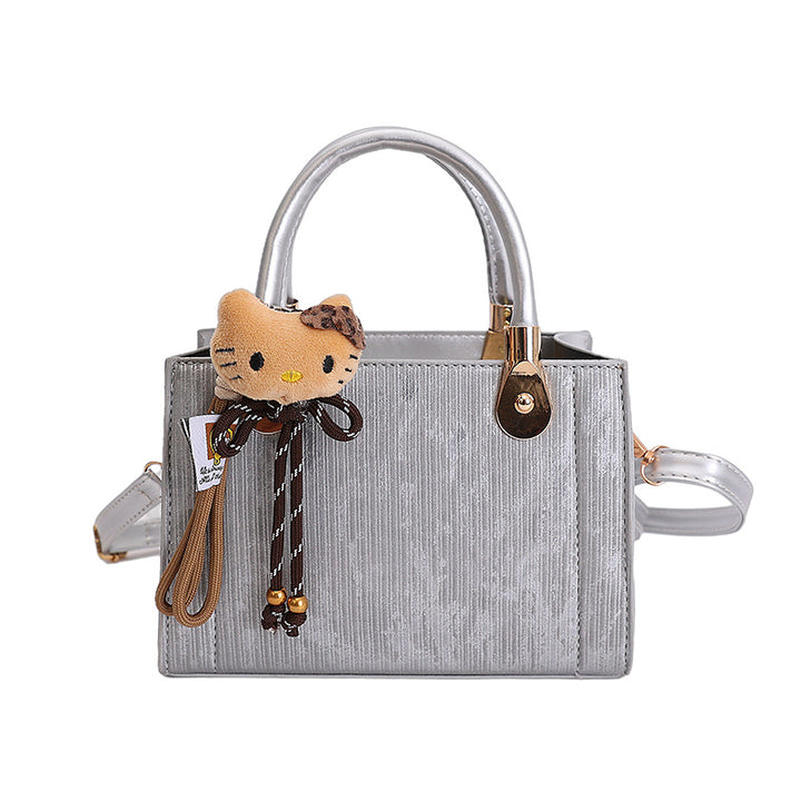 Damen elegante Handtasche mit strukturierter Oberfläche und abnehmbaren Tragegurten Nord Taschen