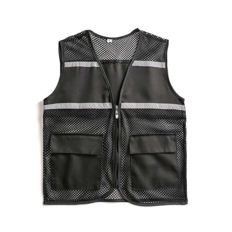 Unisex Sichtbare Utility-Weste mit atmungsaktivem Mesh, Reflektorbändern und großzügigen Fronttaschen Nord Taschen