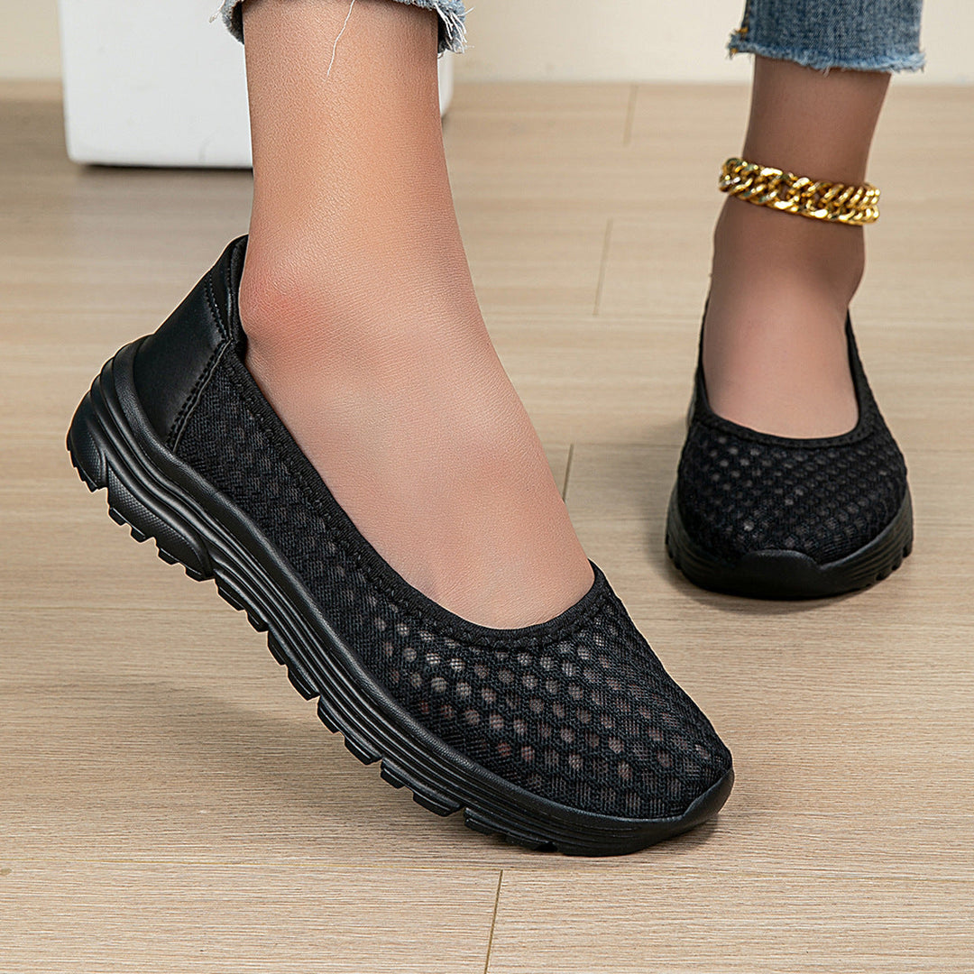 Damen Atmungsaktive Ballerinas mit rutschfester Sohle Nord Taschen
