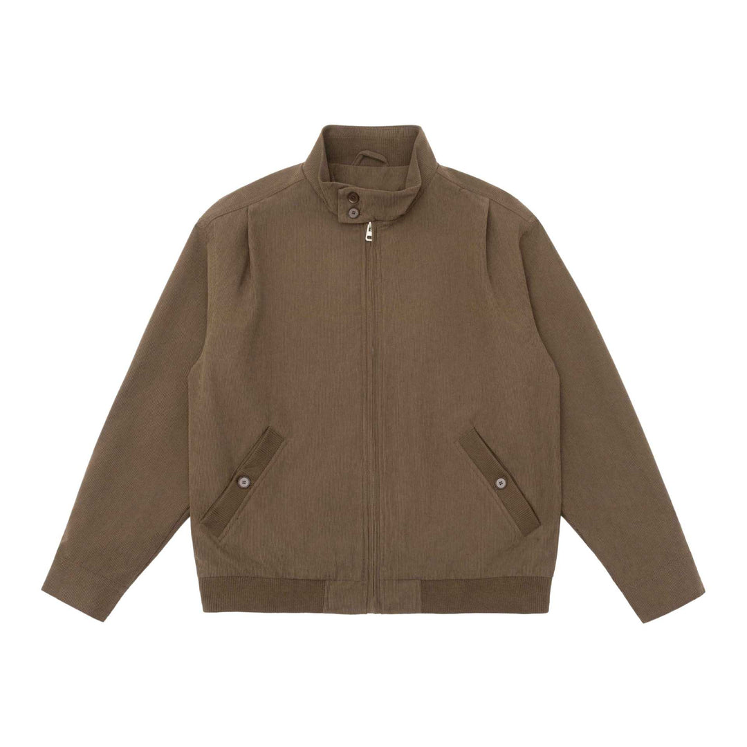 Herren Gepolsterte Jacke im Cord‑Look mit Stehkragen und aufgesetzten Pattentaschen Nord Taschen