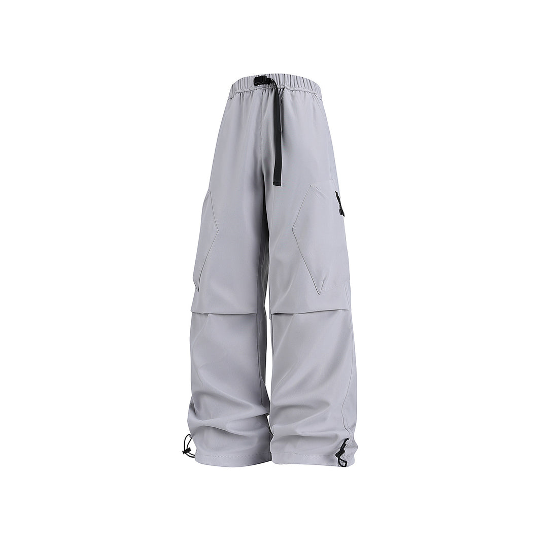 Herren Weite Cargo‑Hose im Baggy‑Stil mit Tunnelzugbund, großen Klapptaschen und verstellbaren Beinabschlüssen Nord Taschen