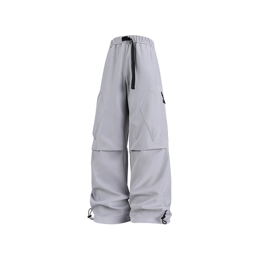 Herren Weite Cargo‑Hose im Baggy‑Stil mit Tunnelzugbund, großen Klapptaschen und verstellbaren Beinabschlüssen Nord Taschen