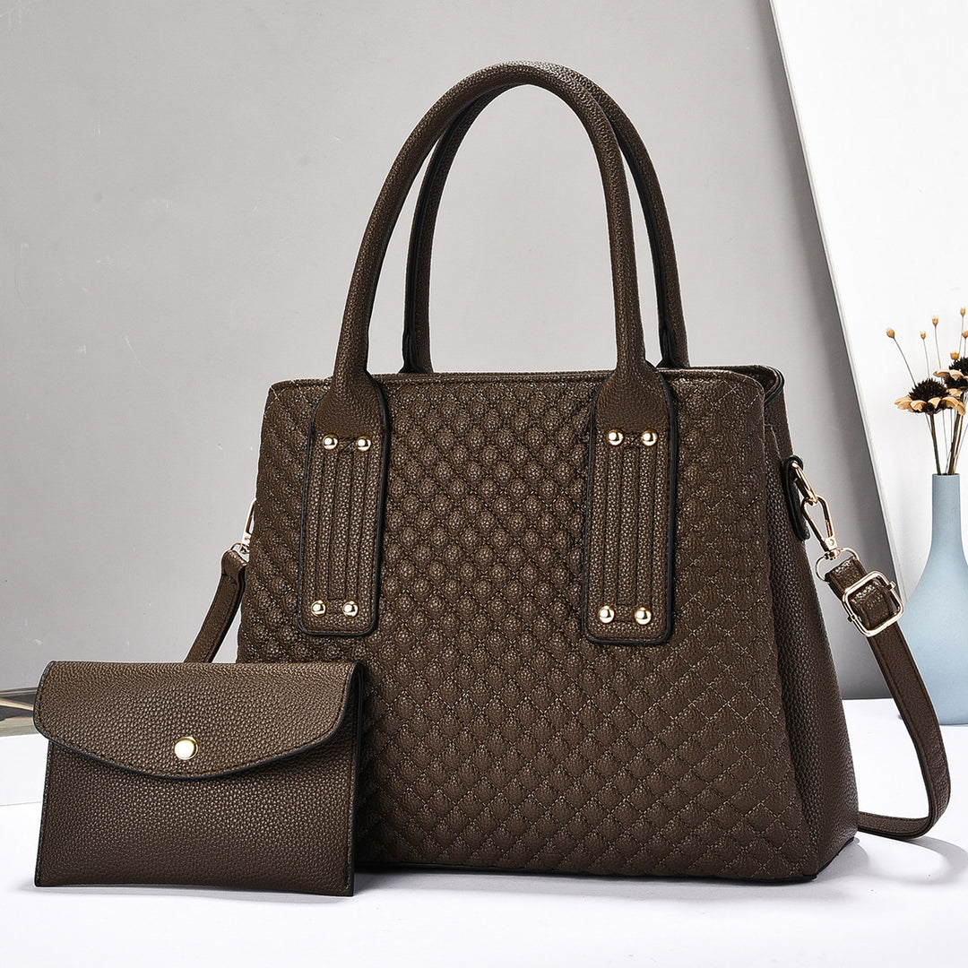 Damen elegante Handtasche mit praktischer abnehmbarer Clutch Nord Taschen