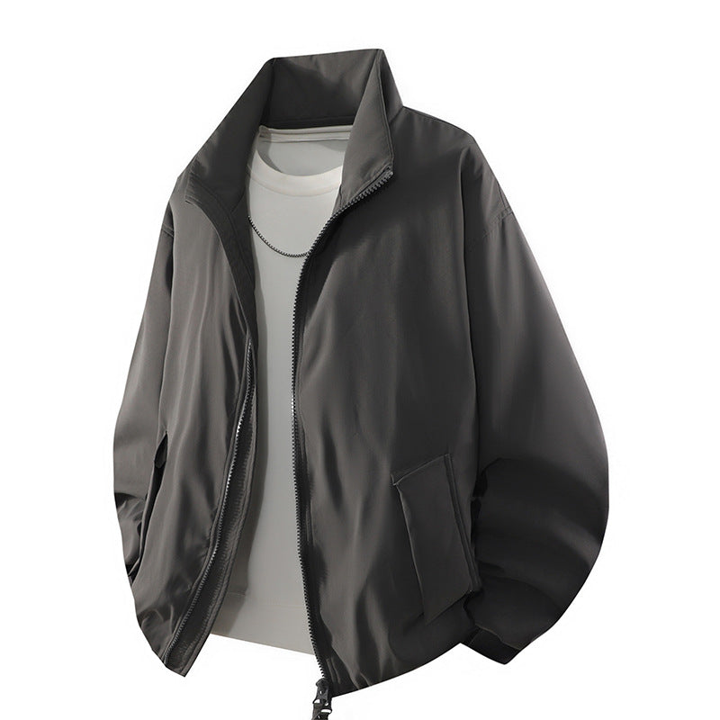 Herren Sportliche Übergangsjacke mit hohem Kragen und praktischen Reißverschlusstaschen Nord Taschen