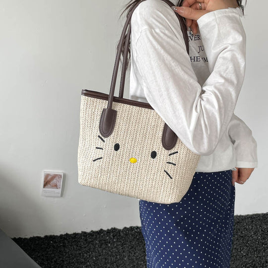 Damen kreative Handtasche mit fröhlichem Wolken-Anhänger Nord Taschen