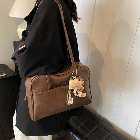 Damen elegante Aktentasche mit abnehmbarem Kuscheltier-Anhänger Nord Taschen